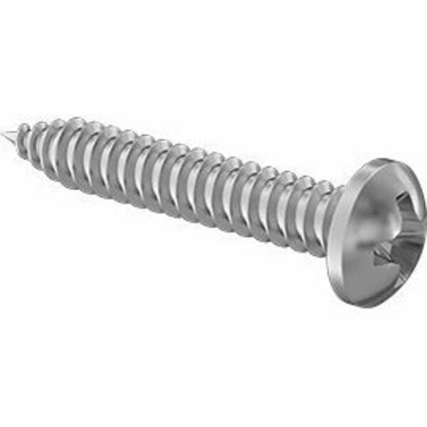 Bsc Preferred Phillips Rounded Head Screws for Sheet Metal 18-8 Stainless Steel Number 14 Size 1-1/2 Long, 50PK 92470A317